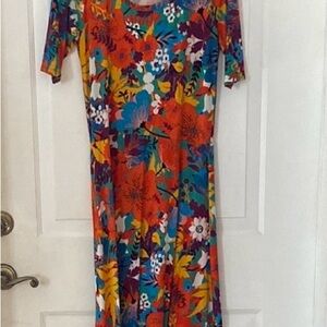 Floral Multicolor Women's Dress